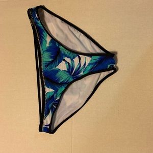 Beautiful blue leaf bikini bottoms